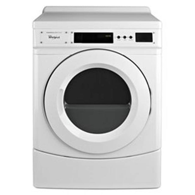Whirlpool - 27'' Commercial Gas Front-Load Dryer, Non-Vend - White