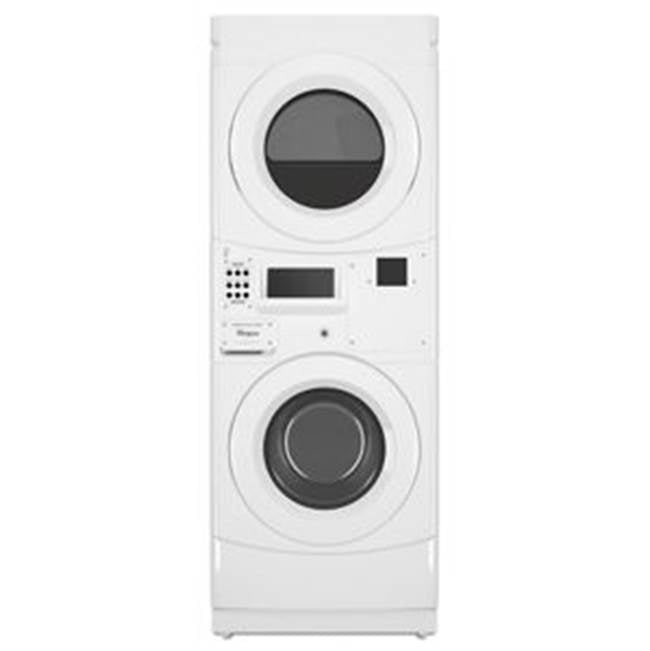 Whirlpool - Gas Stacked Commercial Washer Dryer Non Coin