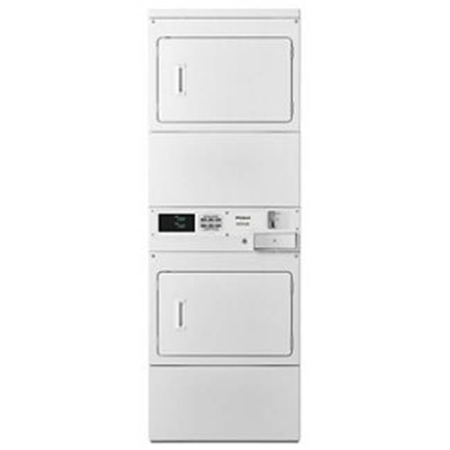 Whirlpool - Commercial Stacked Dryer Coin Op Electric