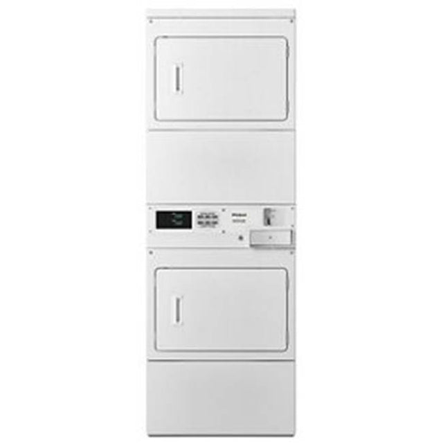 Whirlpool - Commercial Stacked Dryer Coin Op Electric