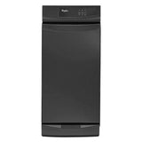 Whirlpool - 15-inch Convertible Trash Compactor - Black