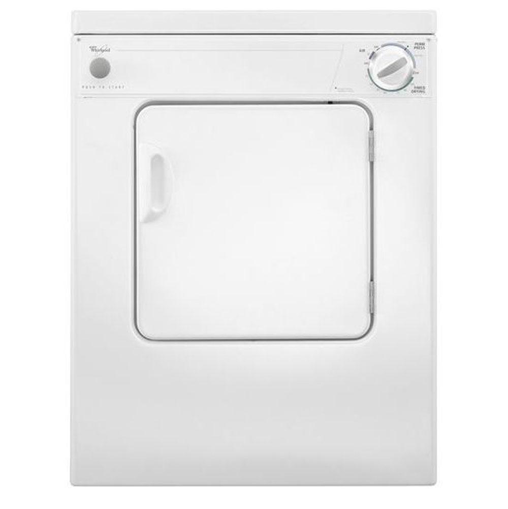 Whirlpool - 3.4 cu. ft. Compact Electric Dryer with AccuDryE Drying System - White