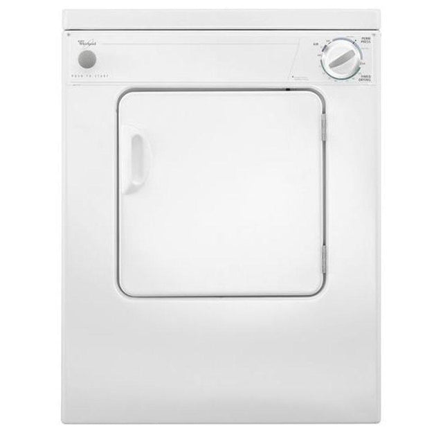 Whirlpool - 3.4 cu. ft. Compact Electric Dryer with AccuDryE Drying System - White