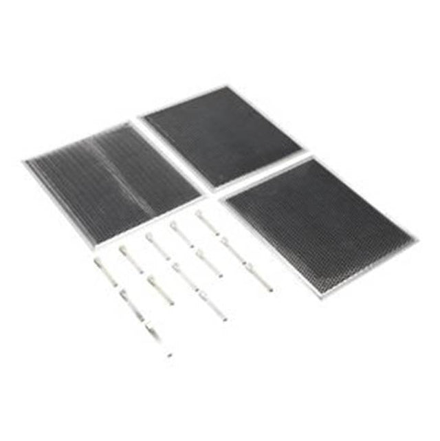 Whirlpool - Range Hood Replacement Filter: Charcoal - Includes 3 Charcoal Filters And 12 Clips - Fits Ih6302Ys, Ihw6302Yb, Ihw7302Ys