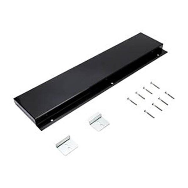 Whirlpool - Range Backsplash: Slide-In, 6-In - Black