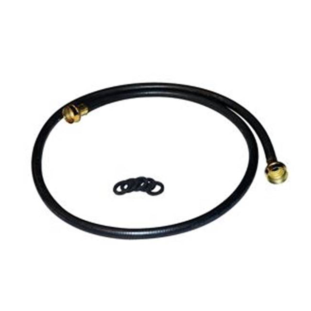 Whirlpool - Washer Inlet Hose-Steam: 5-Ft Epdm Hose, 3-Washers, Does Not Include Y- Connector, Color-Blk - Pkg-Bag