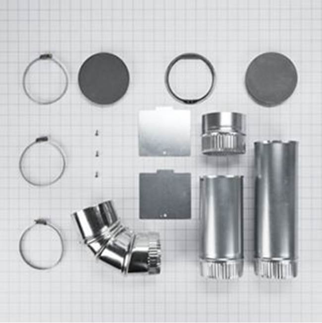 Whirlpool - Dryer Vent Kit: 4-Way Advantage - Fits Wed9500Ec, Wed9500Ew, Wgd9500Ec, Wgd9500Ew, Ywed9500Ec, Ywed9500Ew