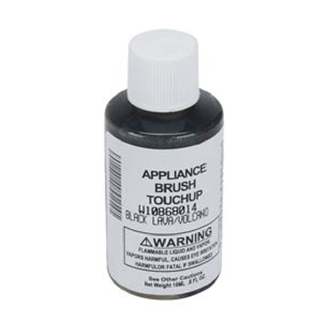 Whirlpool - Touch Up Paint: 0.6-Oz Paint Bottle W/Brush, Color Spec-969188, Color- Black Lava