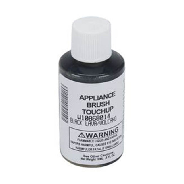 Whirlpool - Touch Up Paint: 0.6-Oz Paint Bottle W/Brush, Color Spec-969188, Color- Black Lava