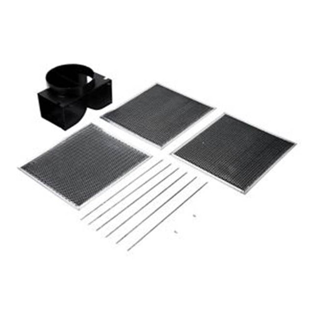 Whirlpool - Range Hood Recirculation Filter: 2 Of Charcoal Filters, 4 Of Rod-Style Clips, 1 Of Delfector Damper, Color: Silver
