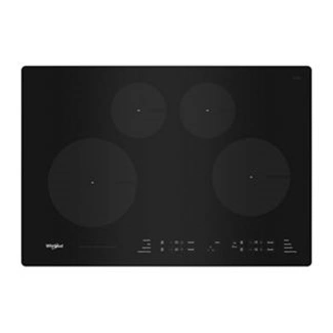 Whirlpool - Whp 30'' Black, 4 Round Coil - Black