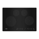 Whirlpool - Whp 30'' Black, 4 Round Coil - Black