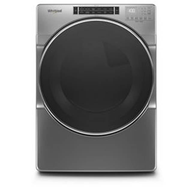 Whirlpool - 7.4 Cu. Ft., 13 Cycles, 8 Options, 5 Temperatures, Steam Refresh, Drum Light, Wrinkle Shield, Stainless Steel Drum, Static Reduce Option - Chrome Shadow
