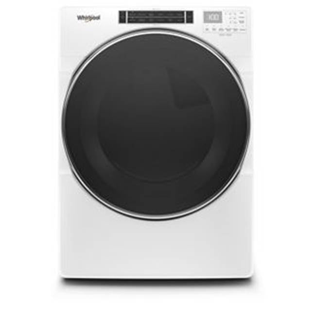Whirlpool - 7.4 Cu. Ft., 13 Cycles, 8 Options, 5 Temperatures, Steam Refresh, Drum Light, Wrinkle Shield, Stainless Steel Drum, Static Reduce Option - White