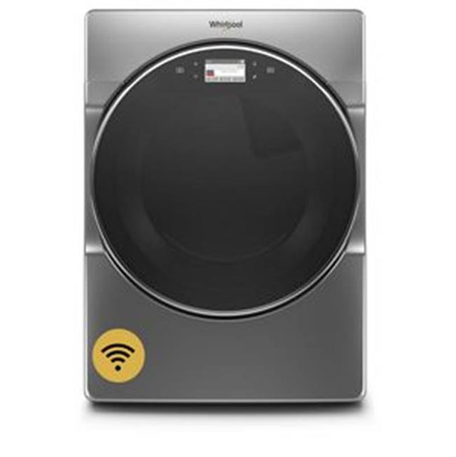 Whirlpool - 7.4 Cu. Ft., 13 Cycles, 8 Options, 5 Temperatures, Wifi, Lcd Screen, Steam Refresh, Drum Light, Wrinkle Shield, Stainless Steel Drum - Chrome Shadow