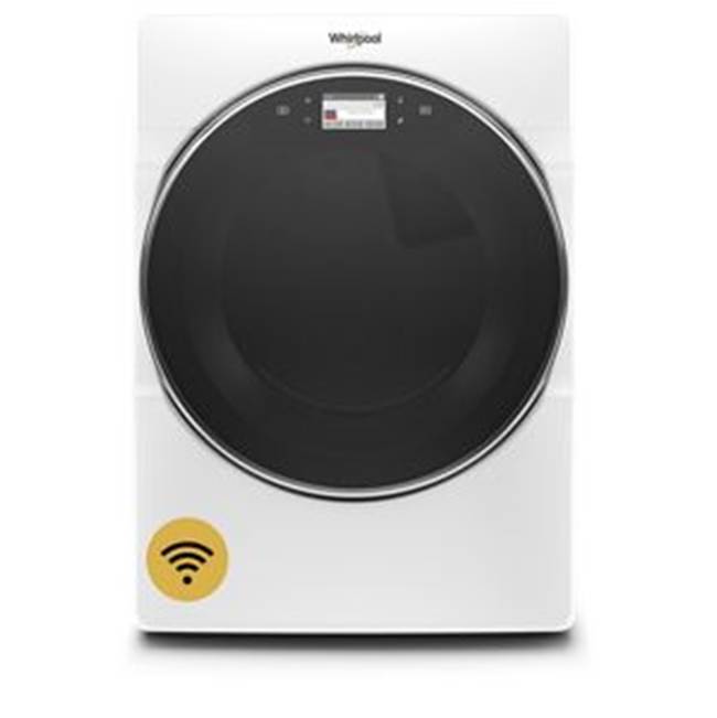 Whirlpool - 7.4 Cu. Ft., 13 Cycles, 8 Options, 5 Temperatures, Wifi, Lcd Screen, Steam Refresh, Drum Light, Wrinkle Shield, Stainless Steel Drum - White