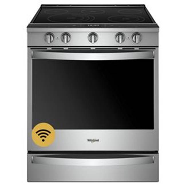 Whirlpool - Slide-in, Range/Cooker - Fingerprint Resistant Stainless Steel