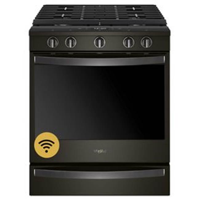 Whirlpool - Slide-in, Range/Cooker - Black Stainless
