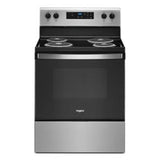 Whirlpool - 4.8 Cu Ft, Standard Clean, Coil, 2-6'', 2-8'' Clock, Large Window, Storage Drawer - Stainless Steel