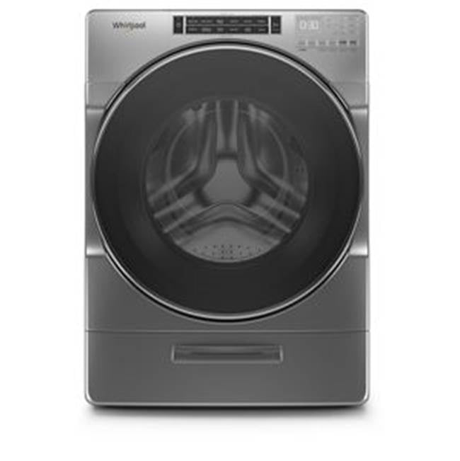 Whirlpool - 5.0 Cu. Ft., 14 Cycles, 11 Options, 5 Temperatures, 1200 Rpm, Heater, Steam, 12 Hr. Fan Fresh, Large Load And Go, Wash And Dry Cycle - Chrome Shadow