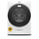 Whirlpool - 5.0 Cu. Ft., 28 Cycles, 15 Options, 5 Temperatures, Lcd Screen, Wifi, 1200 Rpm, Heater, Steam, 12 Hr. Fan Fresh - White
