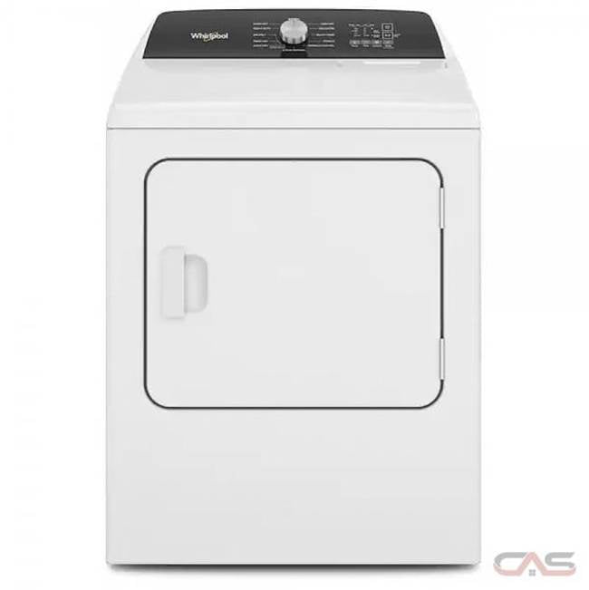 Whirlpool - 7.0 Cu. Ft. Top Load Gas Moisture Sensing Dryer With Steam - White