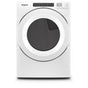 Whirlpool - 7.4 Cu. Ft., 12 Cycles, 4 Options, 4 Temperatures, Sensor Dry, Wrinkle Shield, Ecoboost - White