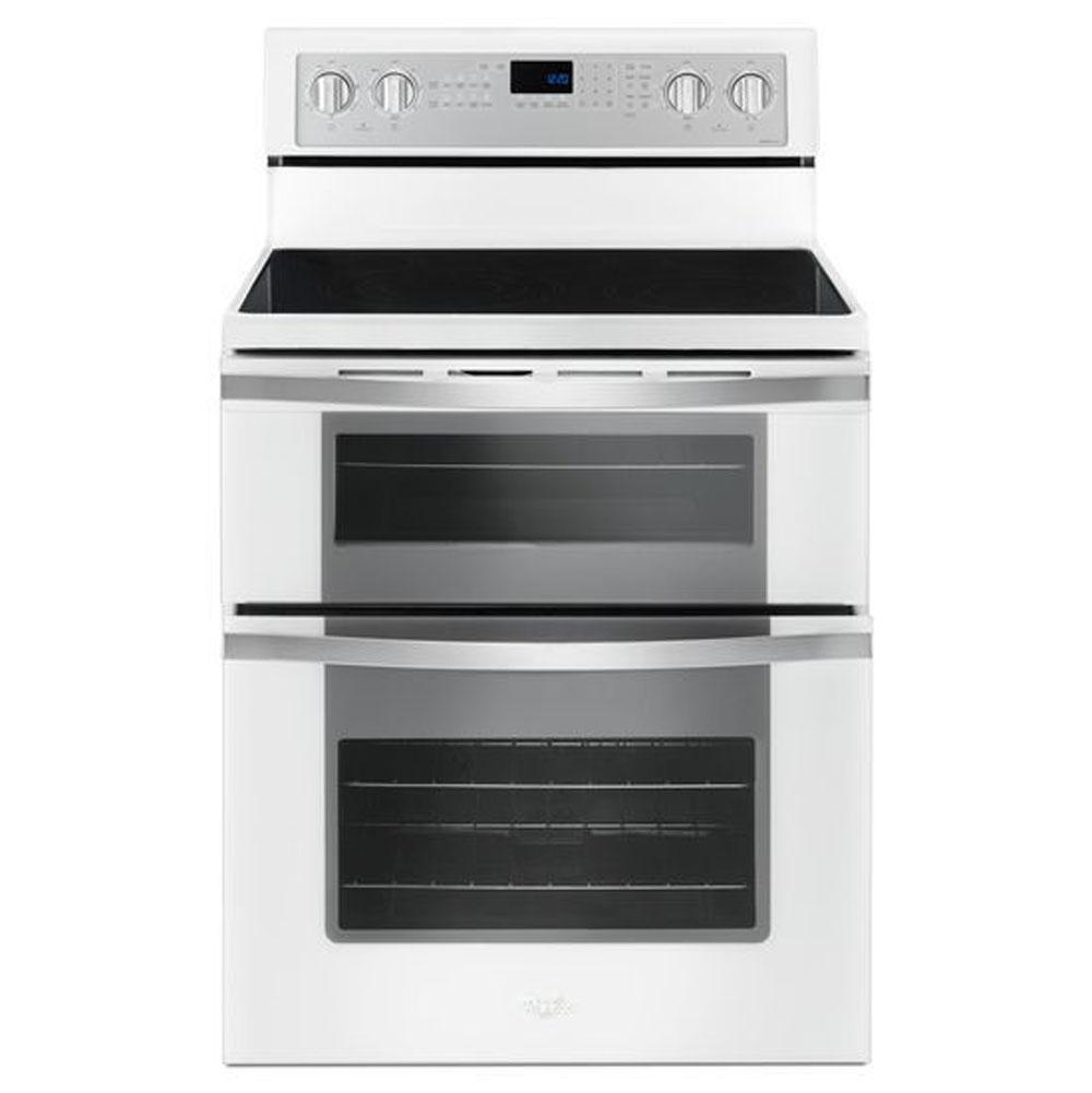 Whirlpool - 6.7 Cu. Ft. Electric Double Oven Range with True Convection
