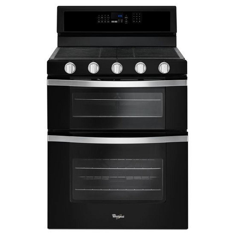 Whirlpool - 6.0 Cu. Ft. Gas Double Oven Range with Center Oval Burner