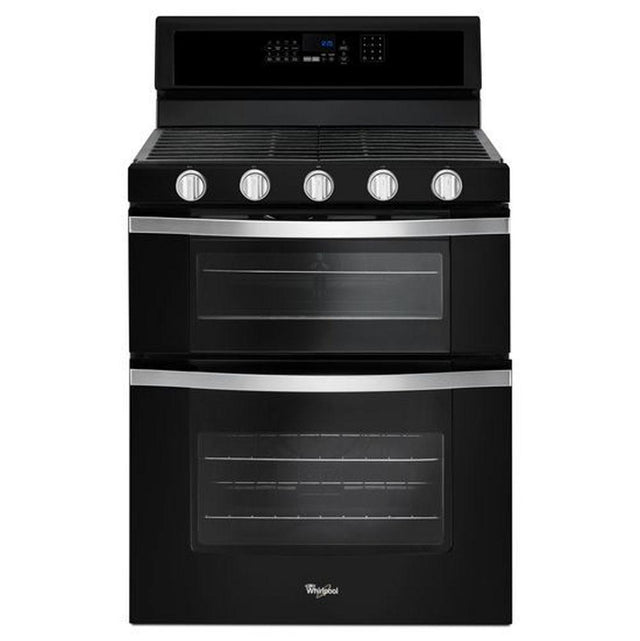 Whirlpool - 6.0 Cu. Ft. Gas Double Oven Range with Center Oval Burner