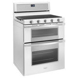 6.0 Cu. Ft. Gas Double Oven Range with Center Oval Burner