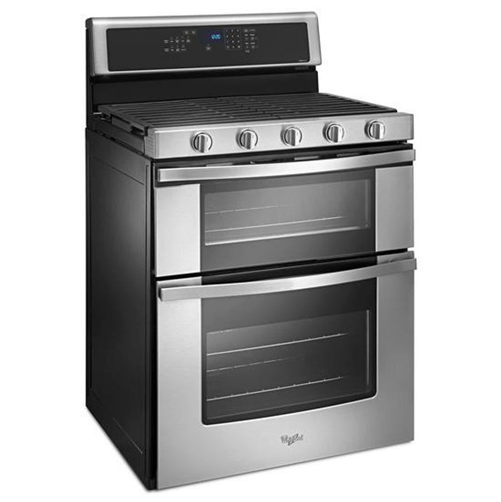 6.0 Cu. Ft. Gas Double Oven Range with Center Oval Burner