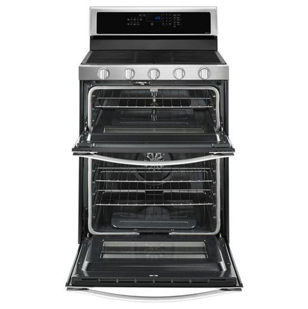 6.0 Cu. Ft. Gas Double Oven Range with Center Oval Burner