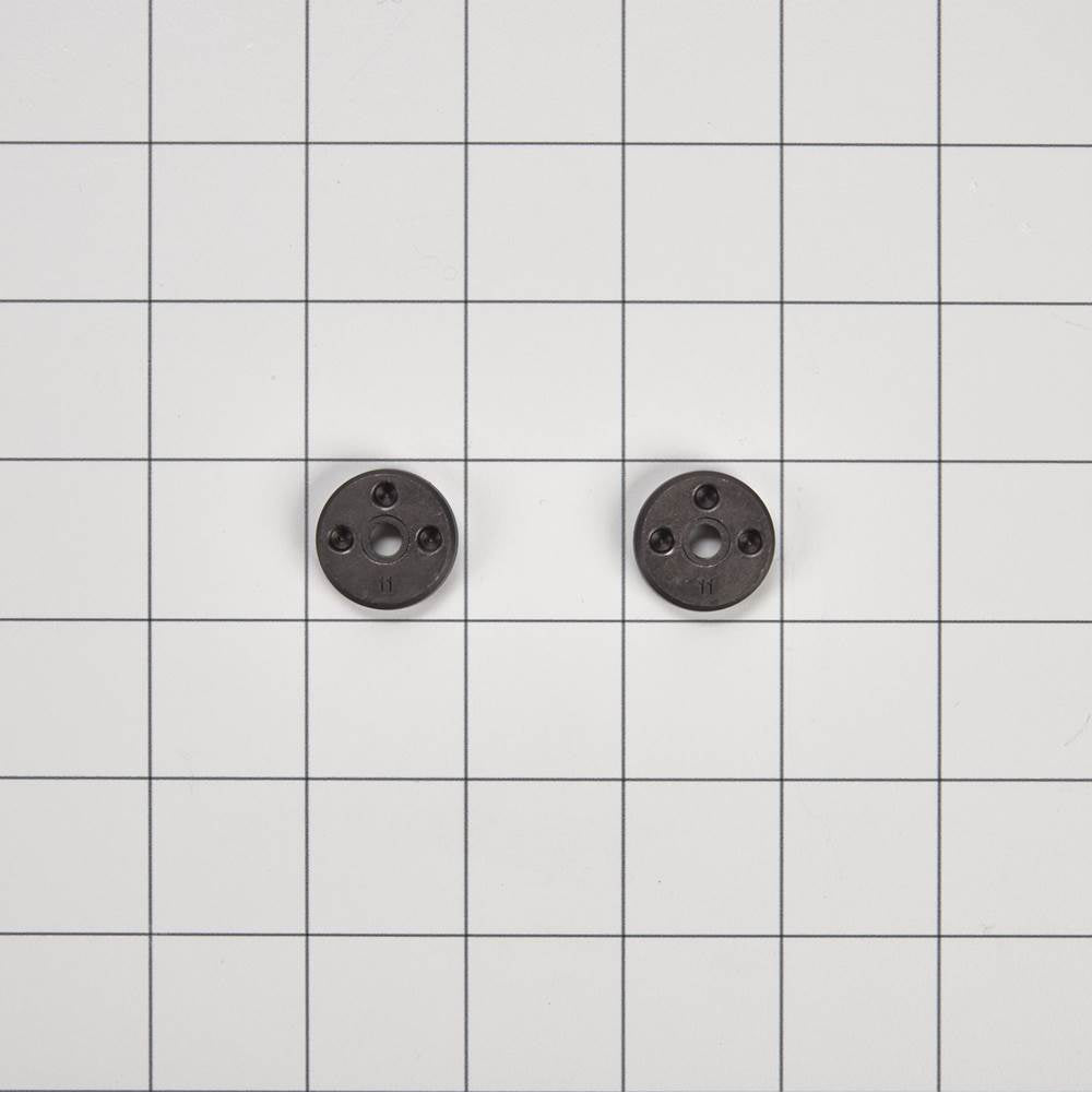Refrigeration Handle Vbl Medallions: (Qty 2) With Wrenches (1-Inches 1- Metric) For Kad - Black