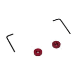 Whirlpool - Refrigeration Handle Medallions: (Qty 2) With Wrenches (1-Inches 1- Metric) For Kad - Red