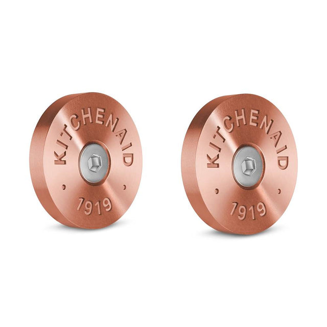 Whirlpool - Range Handle Medallions: (Qty 2) Medallions With 1/8-In Hex Wrench, (Qty 2) Medallion Screws For Kad - Copper