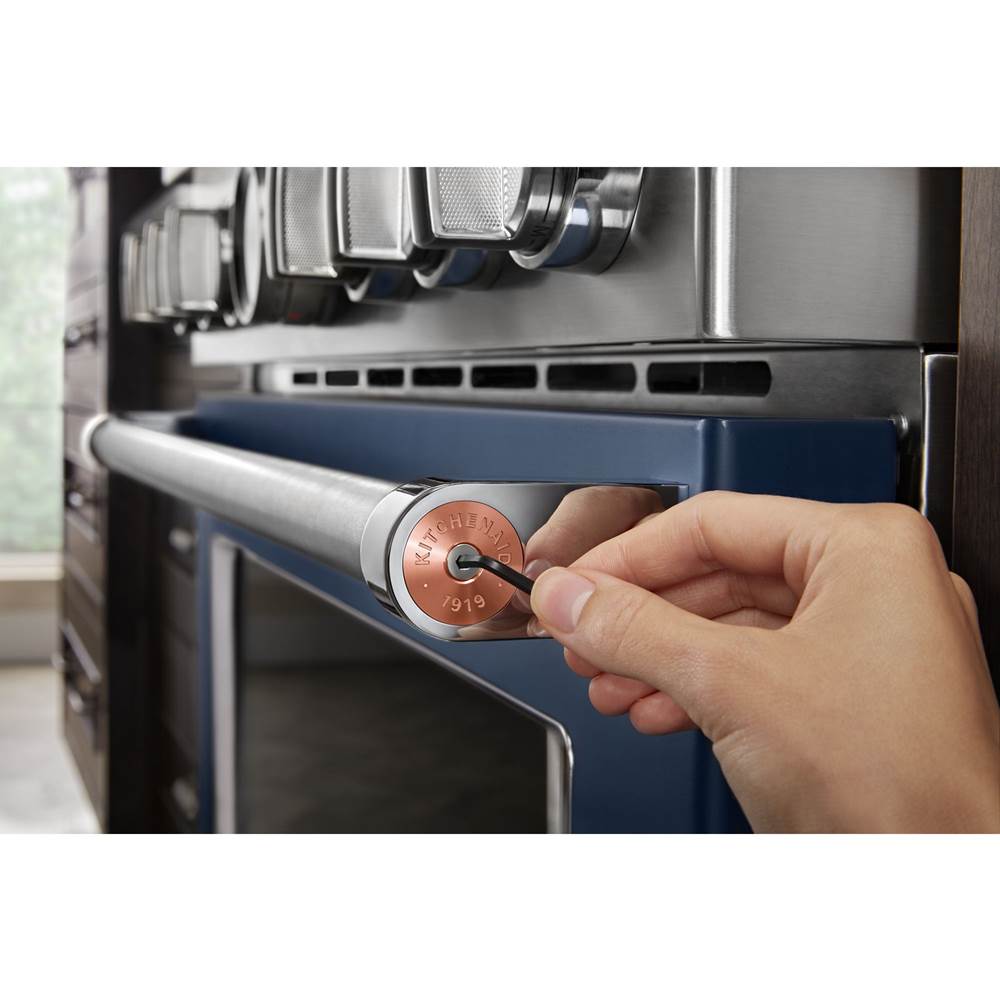 Range Handle Medallions: (Qty 2) Medallions With 1/8-In Hex Wrench, (Qty 2) Medallion Screws For Kad - Copper
