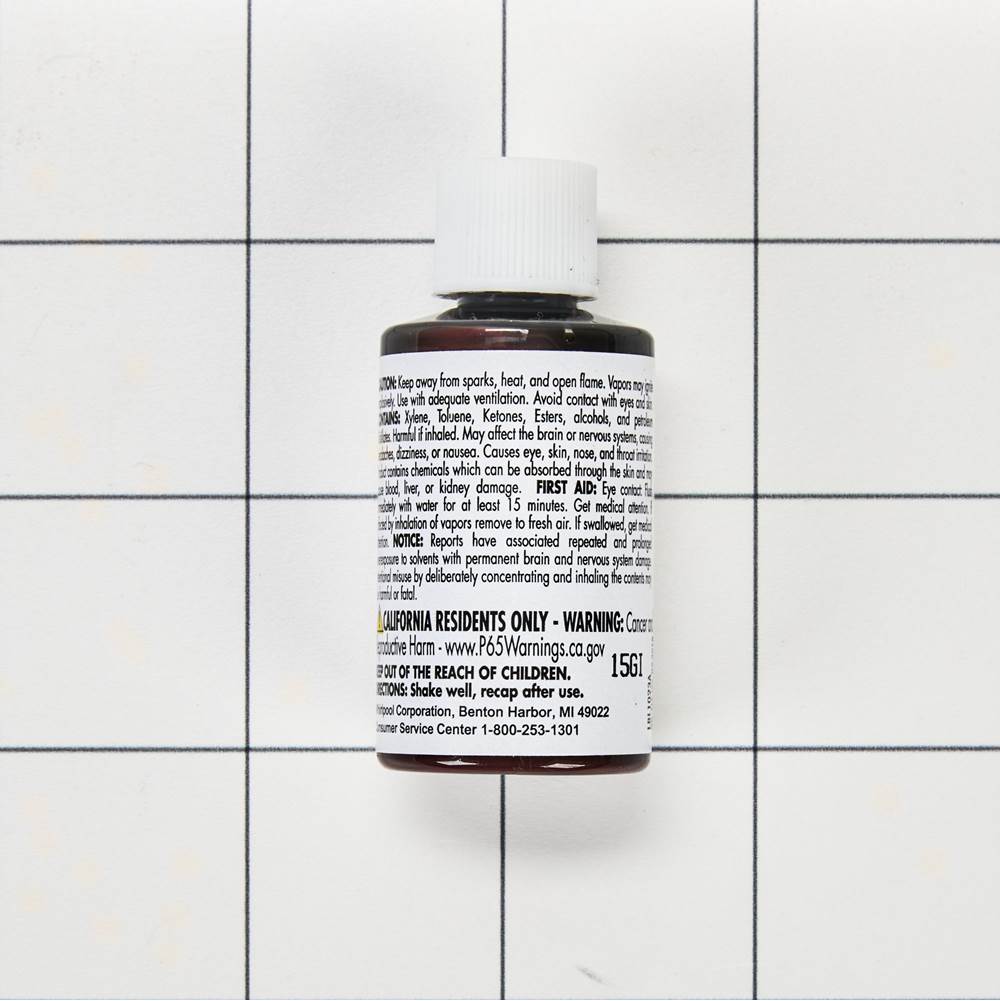 Touch Up Paint: 0.6-Oz Paint Bottle W/Brush, Color Spec-966004, Color- Black Crinkle Midnite Black