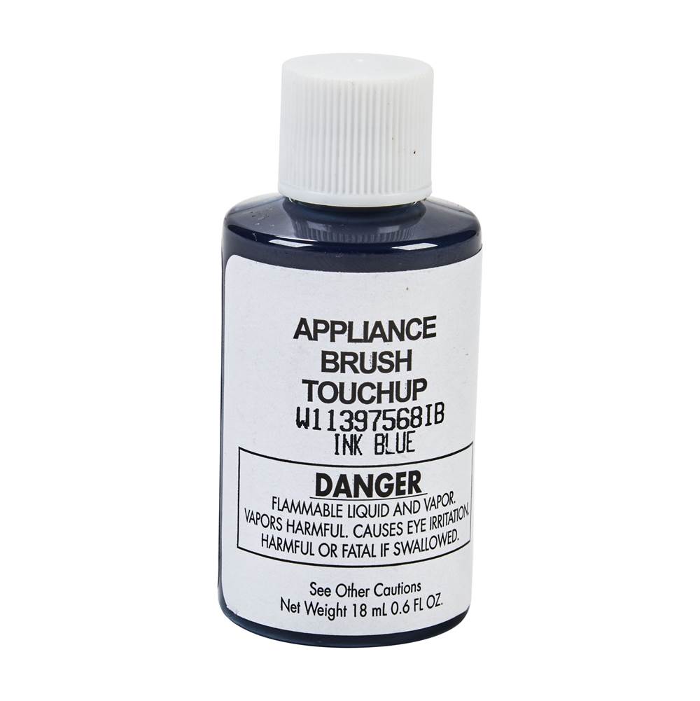 Whirlpool - Touch Up Paint: 0.6-Oz Paint Bottle W/Brush, Color Spec-969571, Color- Ink Blue