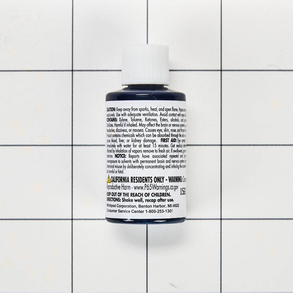 Touch Up Paint: 0.6-Oz Paint Bottle W/Brush, Color Spec-969571, Color- Ink Blue