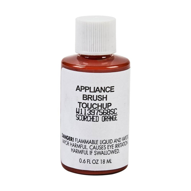 Whirlpool - Touch Up Paint: 0.6-Oz Paint Bottle W/Brush, Color Spec-969644, Color- Scorched Orange