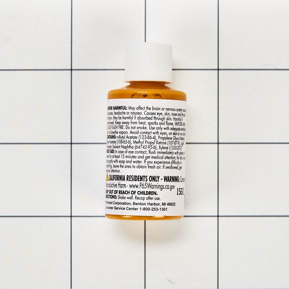 Touch Up Paint: 0.6-Oz Paint Bottle W/Brush, Color Spec-967657, Color- Yellow Pepper