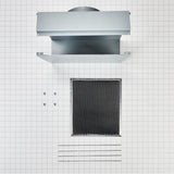Range Hood Recirculation Filter: Charcoal Filter, Fits Wvw75Uc0Ds Wvwa5Uc0Hn Wvwa5Uc6Hn Wvw51Uc0Fs Wvw51Uc6Fs Wvw51Uc0Hv, Color: Silver