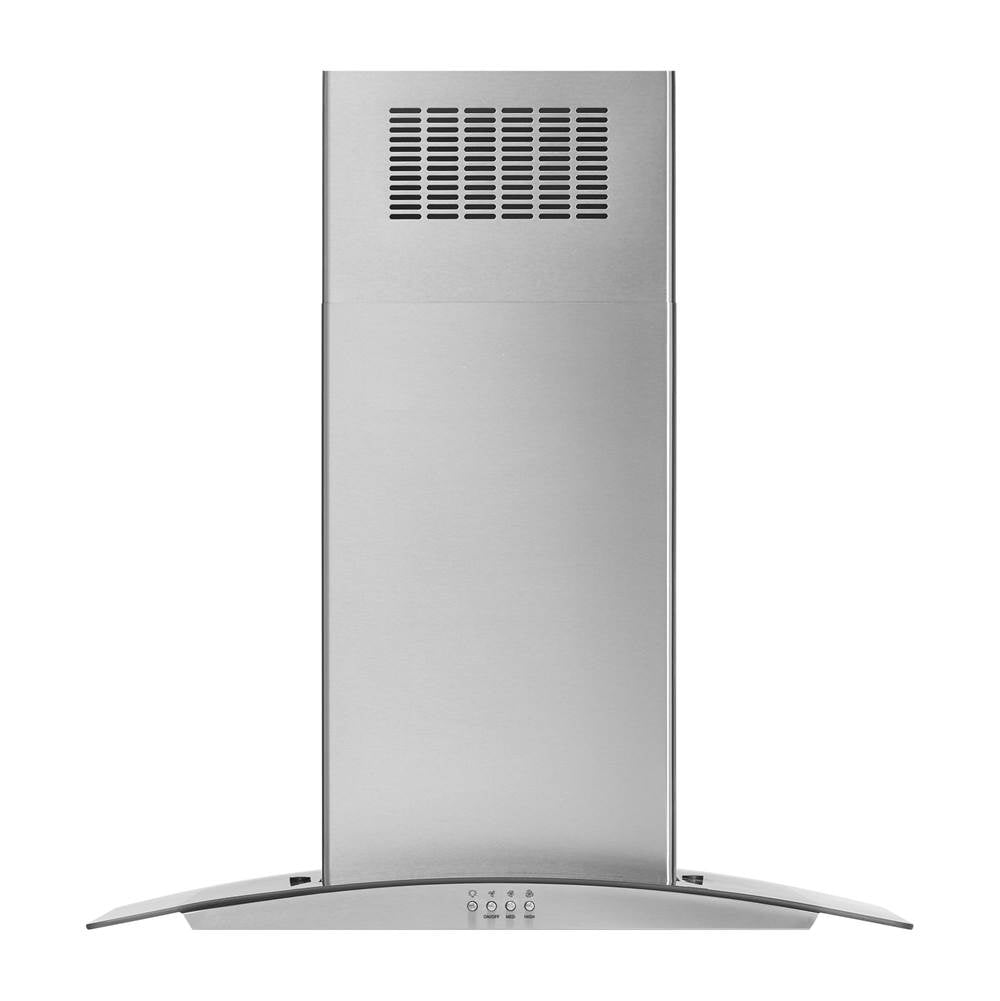 Whirlpool - 30'' Stainless Steel Pyramid Island Hood - Stainless Steel