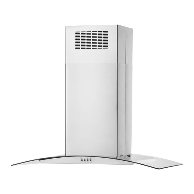 Whirlpool - 36'' Curved Glass Island Mount Range Hood