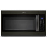 Whirlpool - Microwave, Hood, Combination - Black Stainless