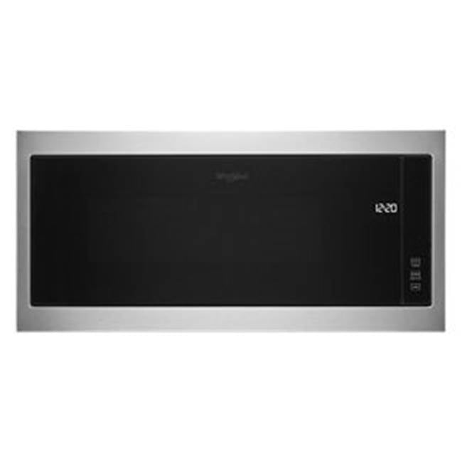 Whirlpool - 1.1 Cu Ft Slide In Microwave With Slim Trim Kit