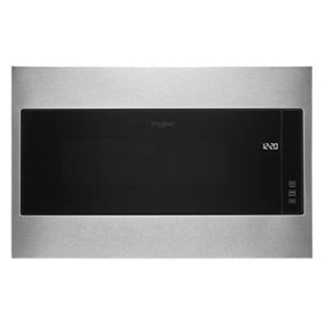Whirlpool - 1.1 Cu Ft Slide In Microwave With Regular Trim Kit