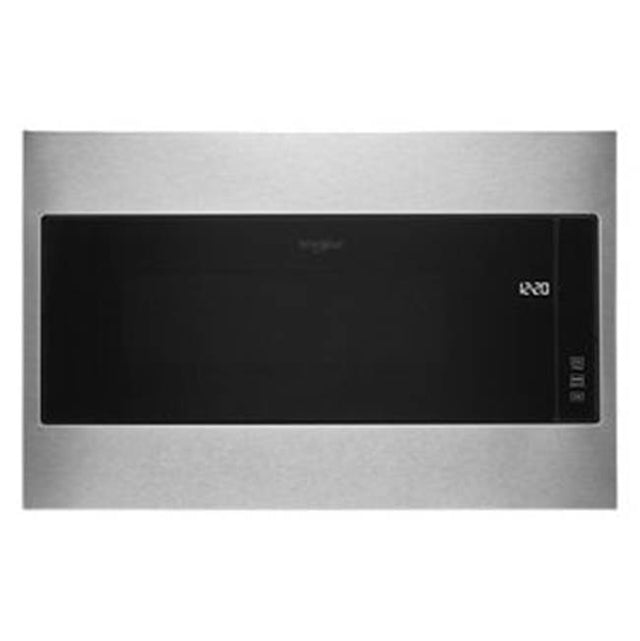 Whirlpool - 1.1 Cu Ft Slide In Microwave With Regular Trim Kit