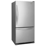 33-inches wide Bottom-Freezer Refrigerator with SpillGuardE Glass Shelves - 22 cu. ft